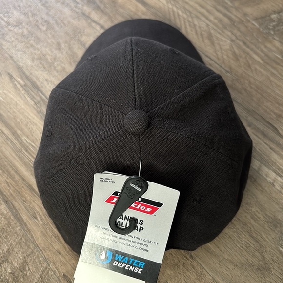 Dickies Water Defense Canvas snapback cap,6 panel,moisture wick headband,logo - Picture 4 of 9